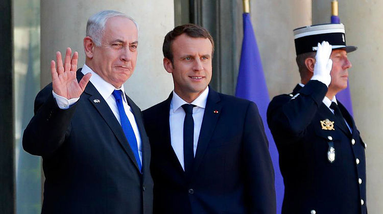 Israels Regierungschef Netanjahu von Präsident Macron empfangen