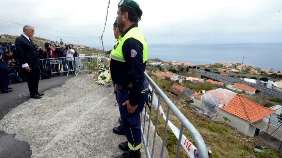 Portugiesischer Präsident besucht Unglücksstelle auf Madeira