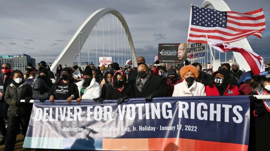 Martin Luther Kings Familie demonstriert für Wahlrechtsreform