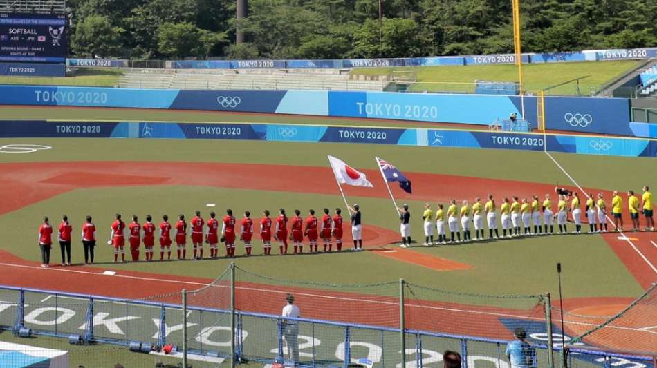 Olympia läuft: Softball-Spiel in Fukushima macht den Anfang