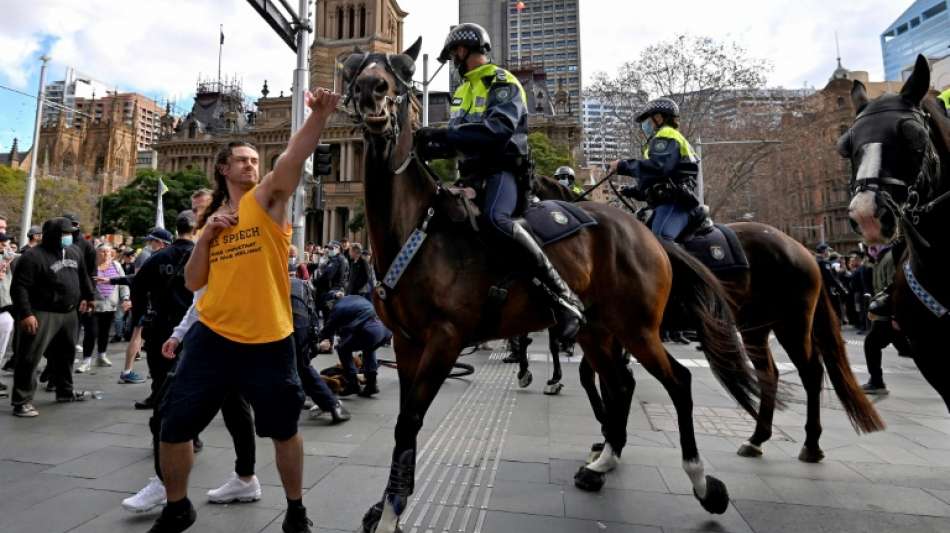 Zusammenstöße mit Polizei bei Protesten gegen Corona-Lockdown in Sydney