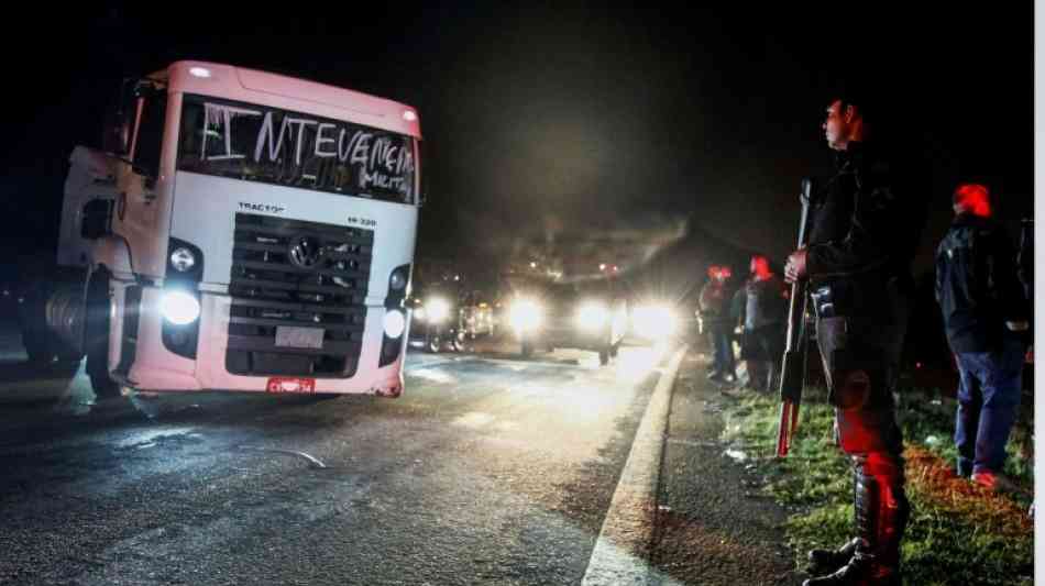 Brasiliens Präsident rechnet mit schnellem Ende des Streiks der Lkw-Fahrer