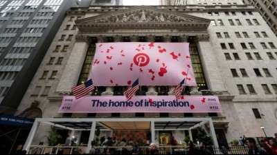 Online-Netzwerk Pinterest ist an der New Yorker Börse gestartet