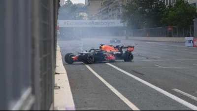 Nach Verstappen-Crash: Formel-1-Rennen in Baku unterbrochen