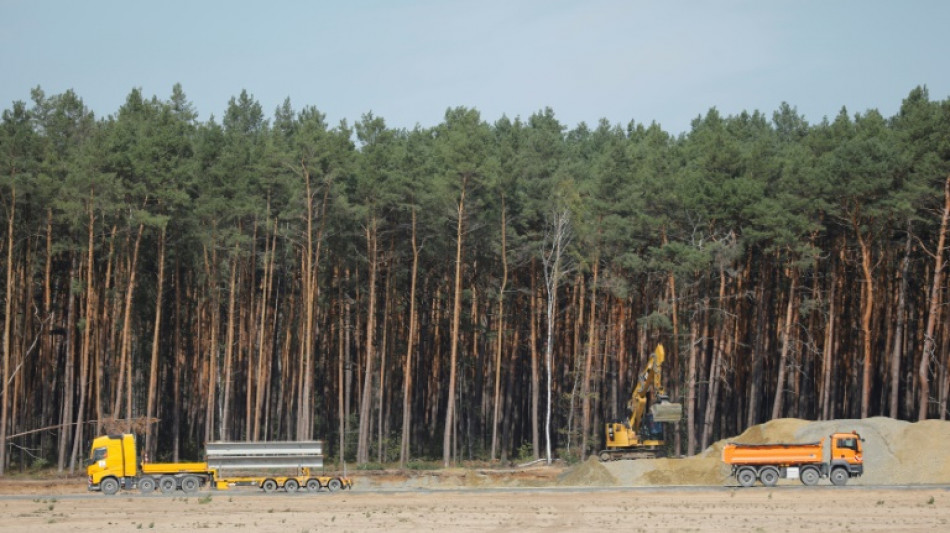 Aktivisten besetzen erneut zwei Bagger an Tesla-Werk in Brandenburg