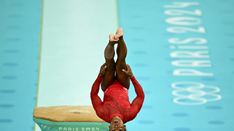 Berliner Tageszeitung Simone Biles wins vault for third gymnastics