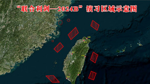 China unterstreicht mit riesigem Militärmanöver Anspruch auf Taiwan