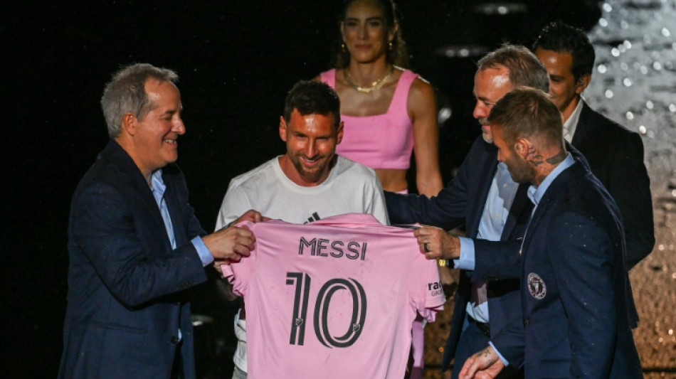 Messi présenté par l'Inter Miami dans l'euphorie... et sous la pluie