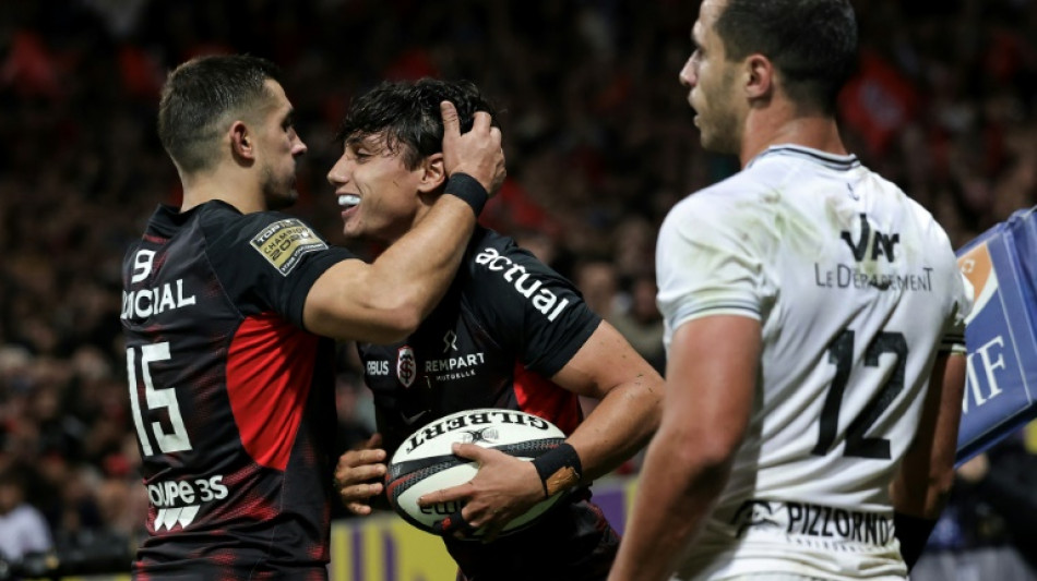 Eight-try Toulouse flatten Toulon to go top of Top 14