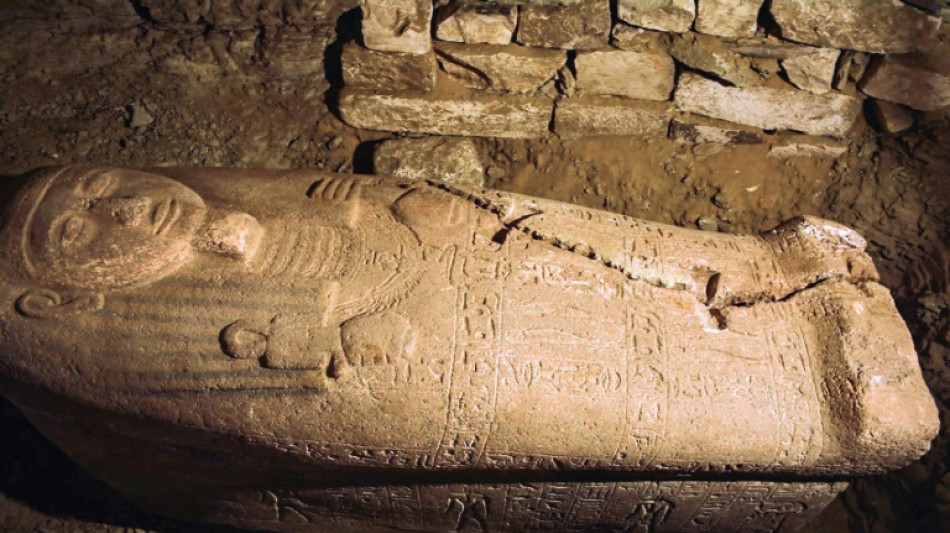 Egypte: un sarcophage de l'époque de Ramsès II dévoilé à Saqqara