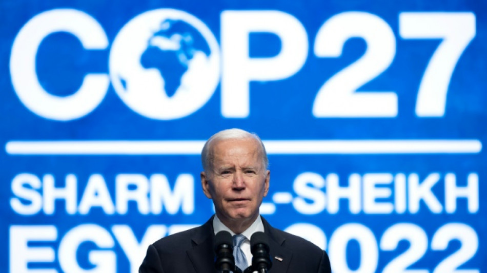 Biden promete en la COP27 cumplir objetivos climáticos y pide al mundo hacer más