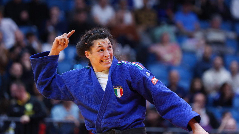 Mondiali Judo: Alice Bellandi argento nella cat 78kg