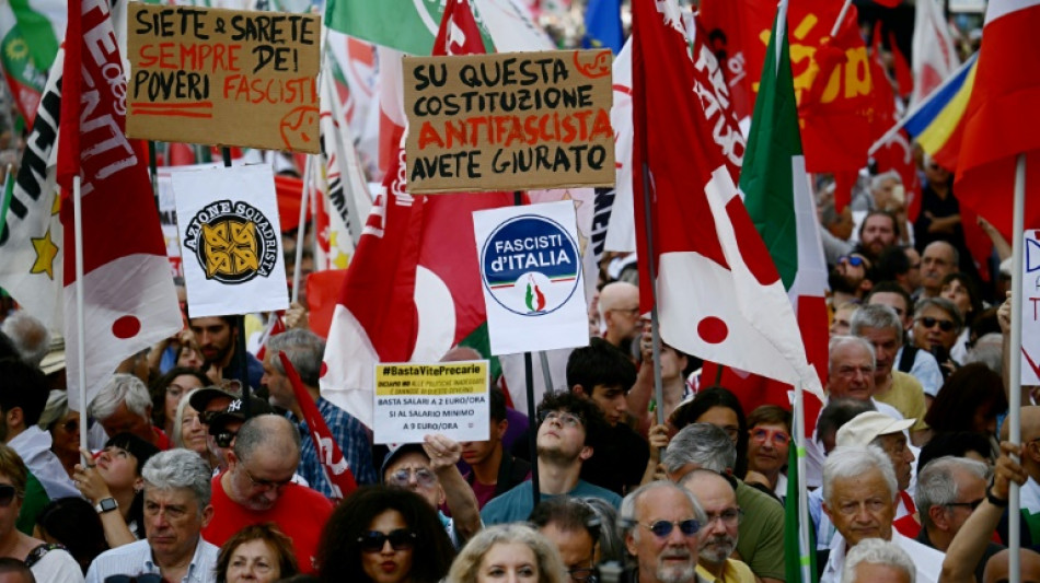 Italienische Opposition demonstriert erstmals gemeinsam gegen rechte Regierung