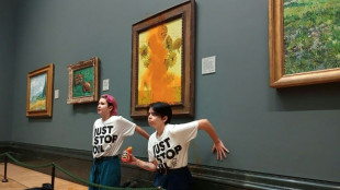 Militantes ecologistas arrojan sopa sobre "Los girasoles" de Van Gogh en un museo de Londres