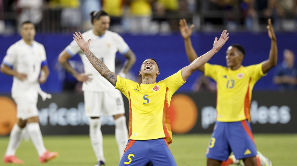 Coppa America: Colombia-Uruguay 1-0, in finale contro Argentina