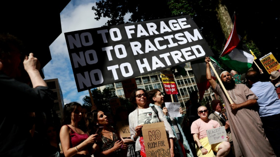 Anti-racism protesters rally across UK