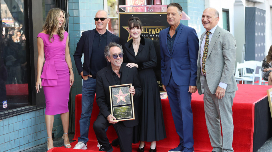 Tim Burton riceve la stella sulla Hollywood Walk of Fame